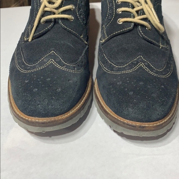 1901 Nordstrom Blue Suede Men’s Wingtip Oxford 8.5 dress shoes main image 7